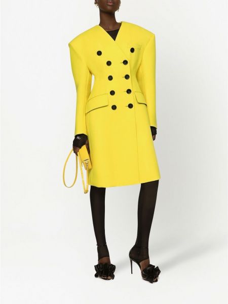 Kabát Dolce & Gabbana žlutý