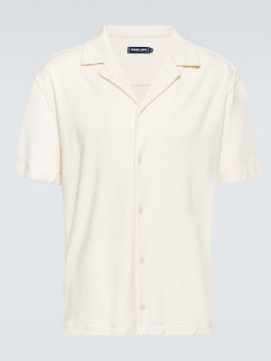 Βαμβακερό πουκάμισο Frescobol Carioca λευκό