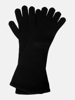 Kašmírové rukavice Max Mara černé