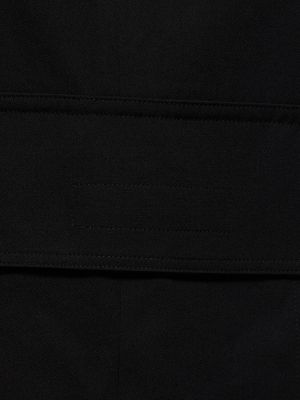 Pantaloni de lână Yohji Yamamoto negru
