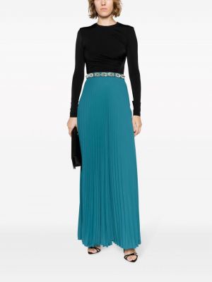 Křišťálové plisované sukně Elisabetta Franchi modré