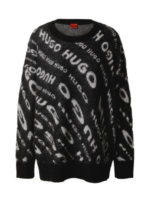 Меланжов пуловер Hugo