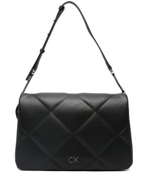 Ватирани чанта за ръка Calvin Klein черно