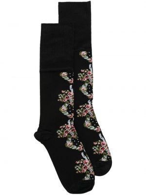 Жакардови чорапи Simone Rocha черно