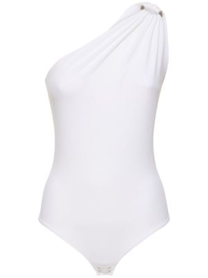 Body en jersey asymétrique Michael Kors Collection blanc