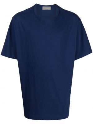 Памучна тениска Yohji Yamamoto синьо