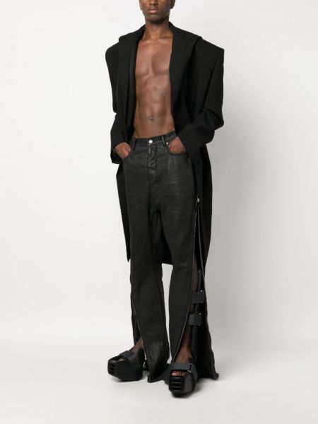 Jeansy skinny z wysoką talią slim fit Rick Owens czarne