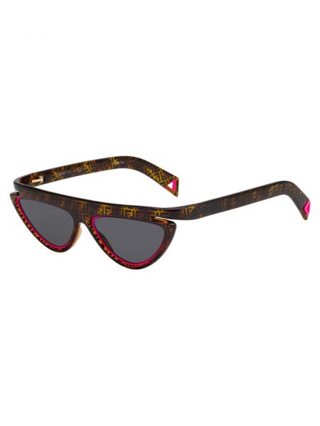 Okulary przeciwsłoneczne Fendi brązowe
