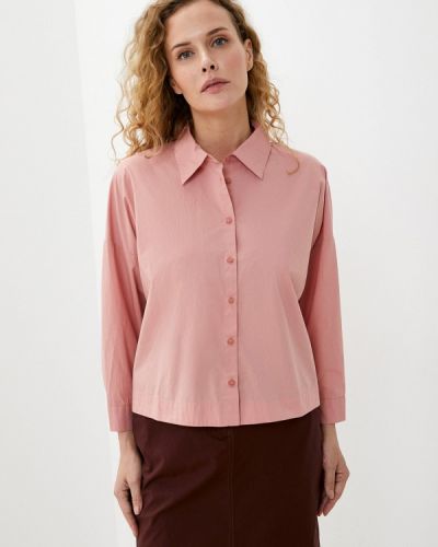 Рубашка с длинным рукавом Sisley, розовая