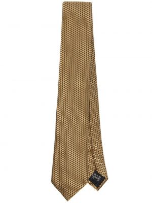 Cravate en soie à motif géométrique Zegna
