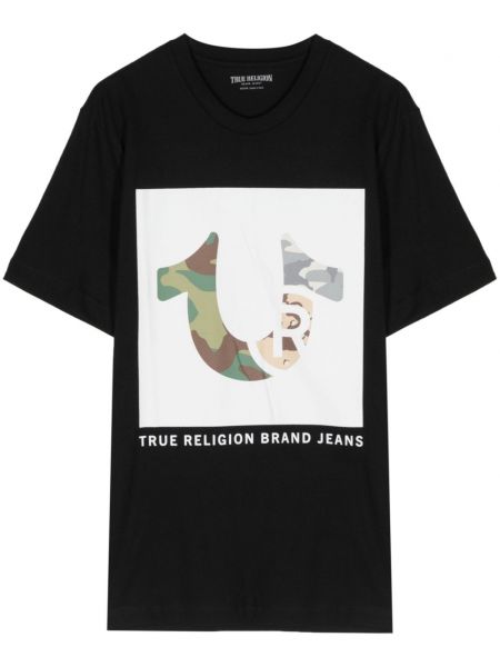 Marškinėliai True Religion juoda