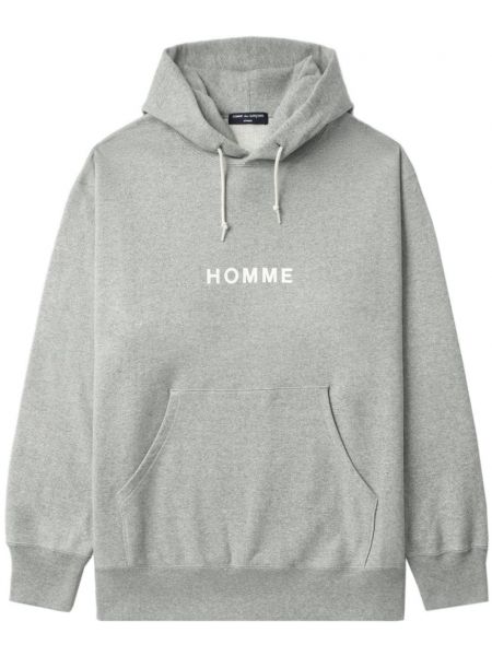 Baskılı hoodie Comme Des Garçons Homme gri