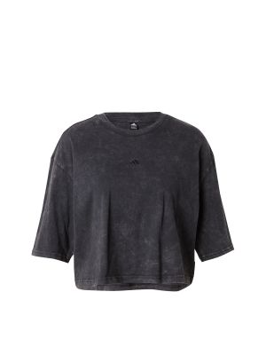 Relaxed fit flisas marškinėliai Adidas juoda