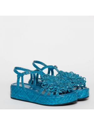 Sandalias de cuero Pons Quintana azul