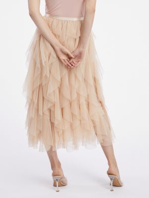 Midi sukně Orsay béžové