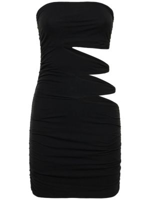 Sukienka mini z dżerseju Rotate czarna