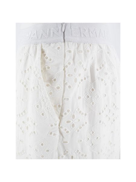 Falda larga de algodón Ermanno Scervino blanco