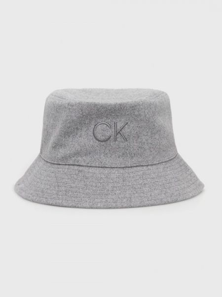 Двусторонняя шляпа Calvin Klein серая