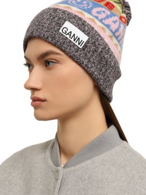 Шерстяная шапка Ganni
