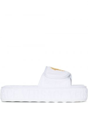 Platform talpú otthoni papucs Versace fehér