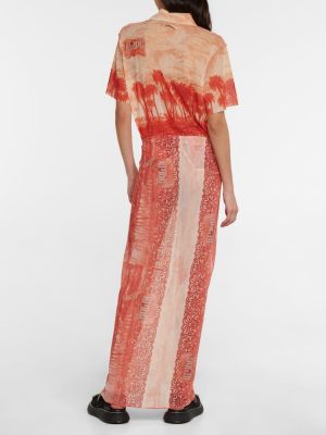 Tylová dlhá sukňa Jean Paul Gaultier