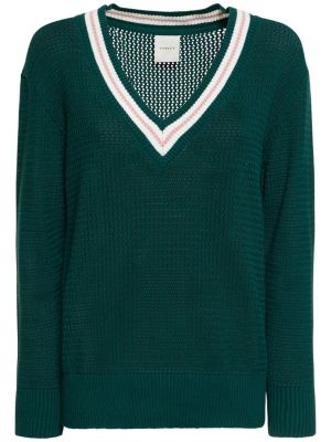 Sweter z dekoltem w serek Varley zielony
