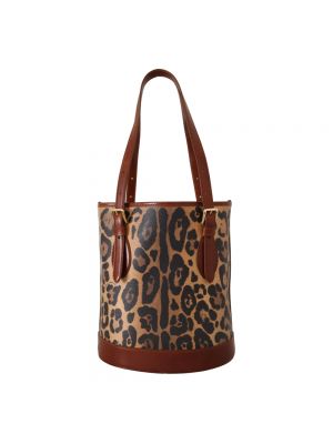 Bolso shopper con estampado leopardo Dolce & Gabbana