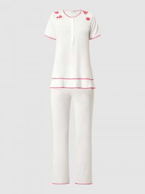 Piżama z naszywkami Chiara Fiorini biała