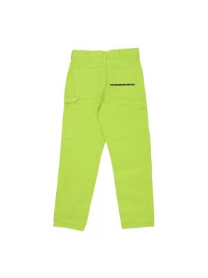 Proste spodnie Iuter zielone