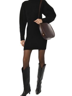 Шерстяное платье Nina Ricci черное