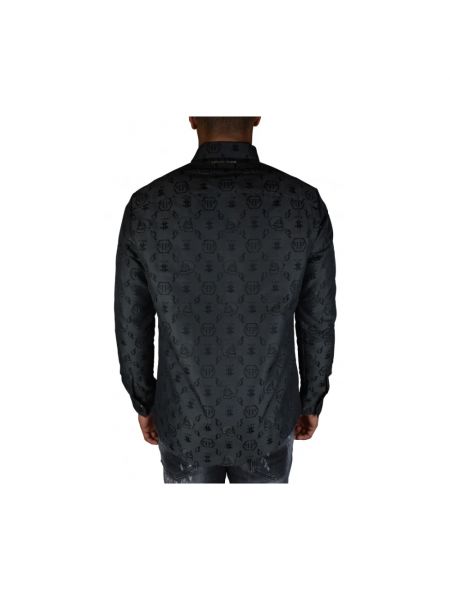 Camisa de algodón Philipp Plein negro