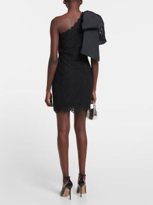 Obleka s čipko Rebecca Vallance črna