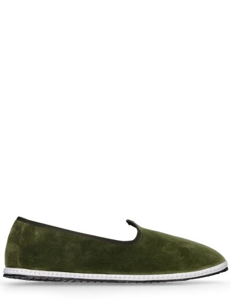 Pantofi loafer de catifea Vibi Venezia verde