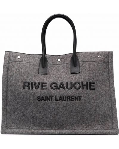 Bolso shopper Saint Laurent Eyewear gris