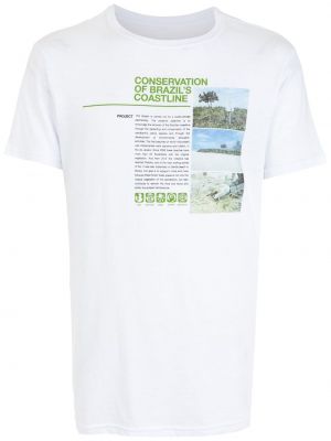 T-shirt à imprimé Osklen blanc