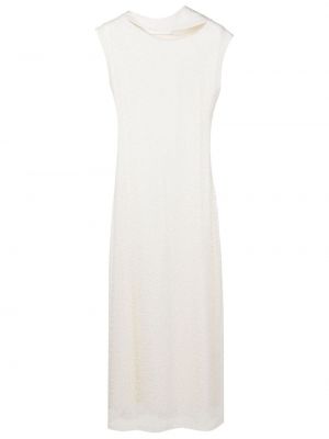 Ασύμμετρη κοκτέιλ φόρεμα με παγιέτες Gloria Coelho λευκό