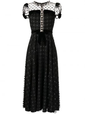 Mesh flekket dress Jenny Packham svart