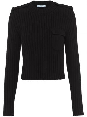 Пуловер Prada черно