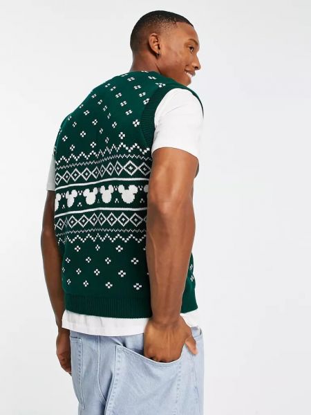 Трикотажный свитер Asos зеленый