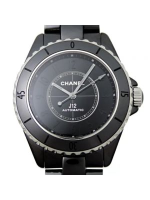 Czarny zegarek Chanel Vintage