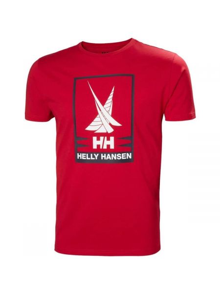 Tričko s krátkými rukávy Helly Hansen červené