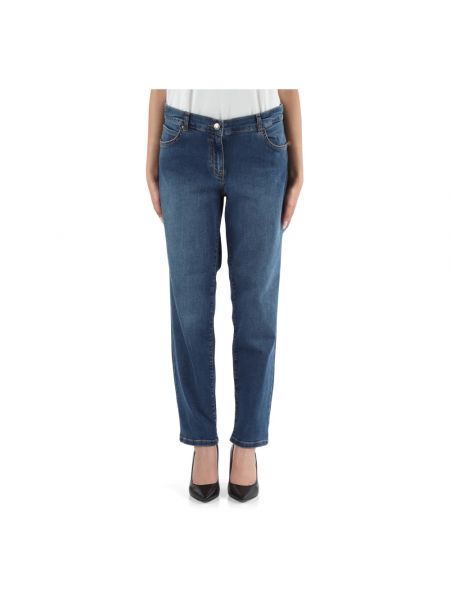 Skinny jeans mit taschen Elena Mirò blau