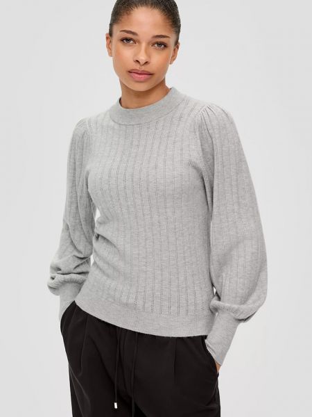 Ажурный свитер S.oliver серый