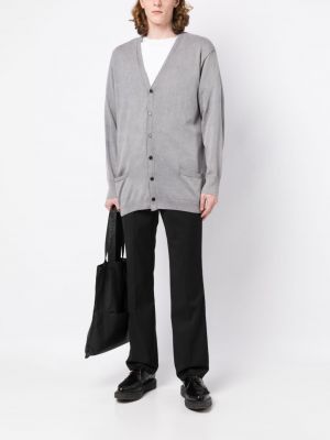 Strickjacke mit v-ausschnitt Yohji Yamamoto grau