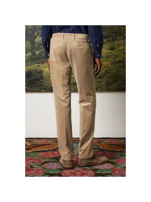 Pantalones chinos de terciopelo‏‏‎ de algodón Massimo Alba beige