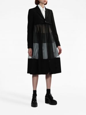 Skaidrus paltas Noir Kei Ninomiya juoda
