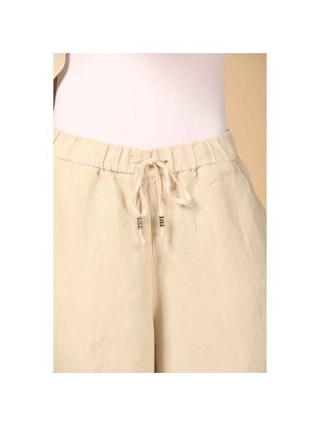 Pantalones chinos de lino Mason's beige