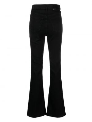 Zvonové džíny s vysokým pasem Dkny černé