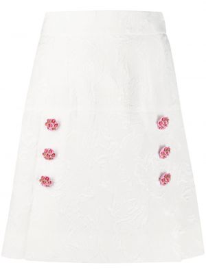Falda de flores Dolce & Gabbana blanco