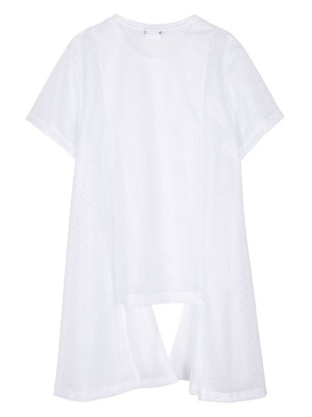 T-krekls ar apaļu kakla izgriezumu ar drapējumu Comme Des Garçons Homme Plus balts